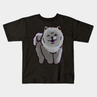 Blue Chow Chow Kids T-Shirt